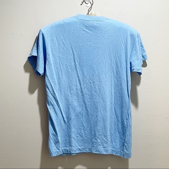 Vintage Light Blue Single Stitch Short Sleeve Tee Campfire Girl Graphic - Picture 4 of 5